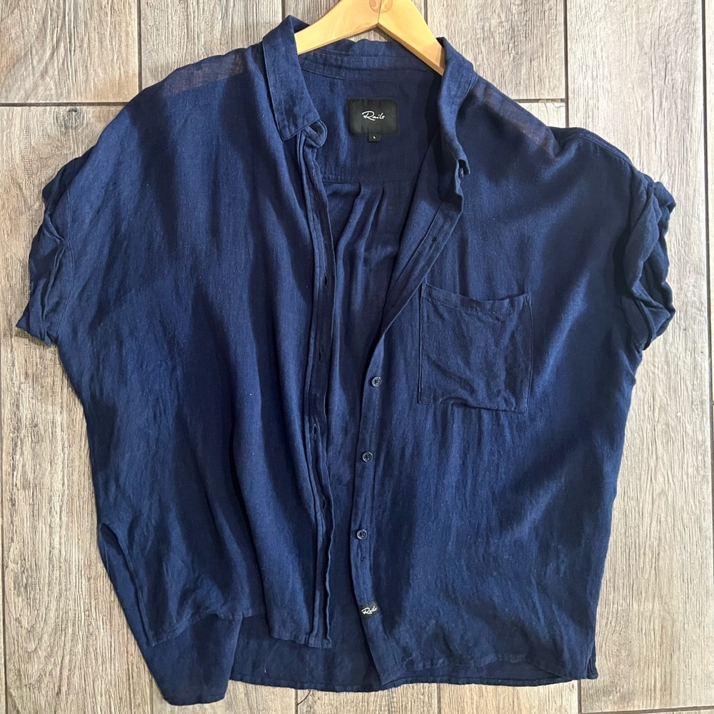 GUC Rials linen blend button up